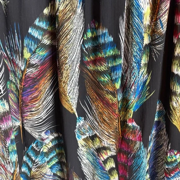 Lane Bryant Feather Faux Wrap Dress - Picture 4 of 10